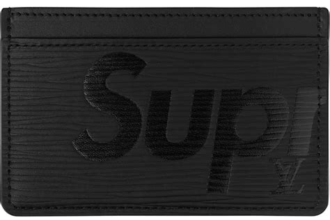 Louis Vuitton x Supreme Porte Carte Simple Epi Black 